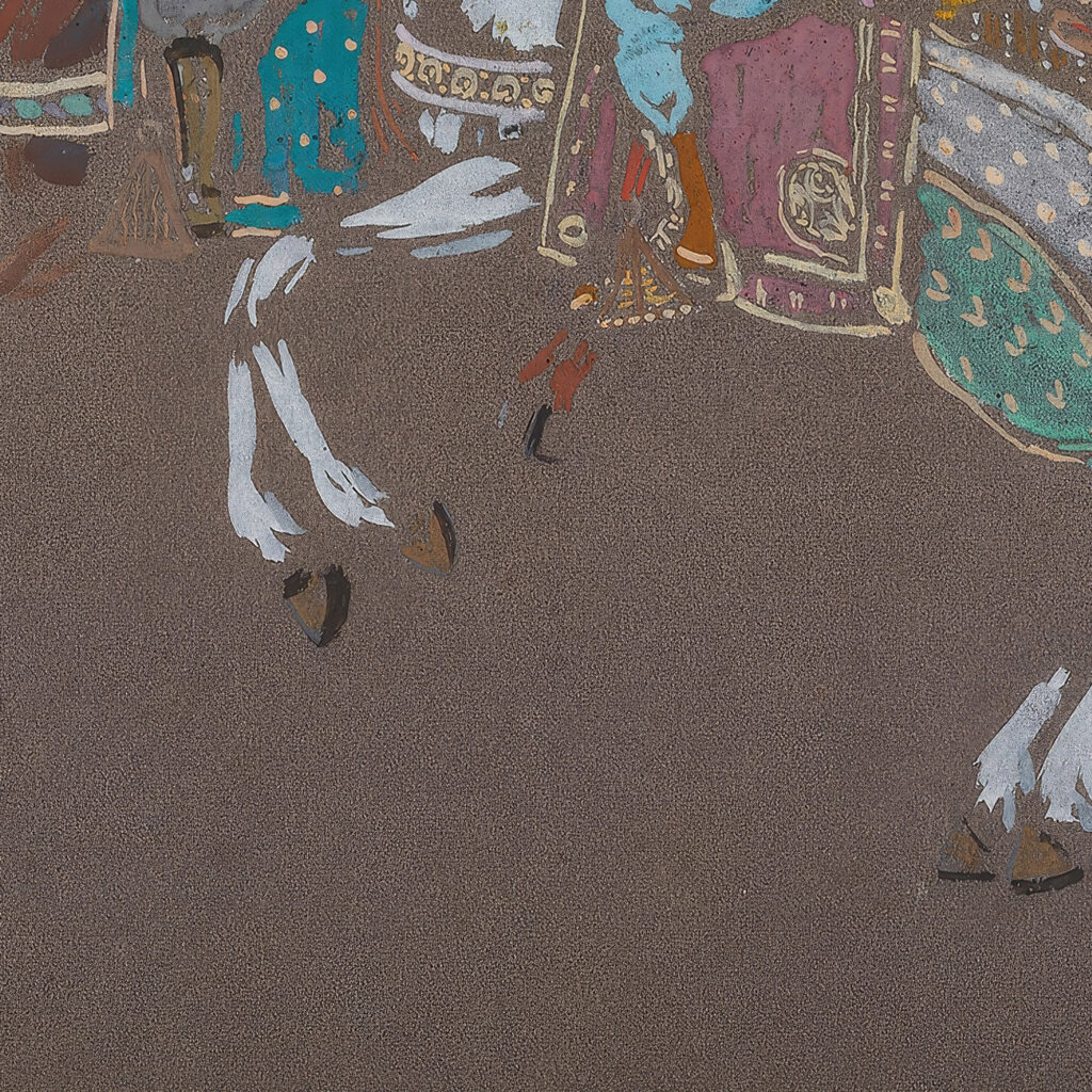 Arab cavalry 1905 Wassily Kandinsky 8 mockup