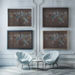 Arab cavalry 1905 Wassily Kandinsky framed posters mockup