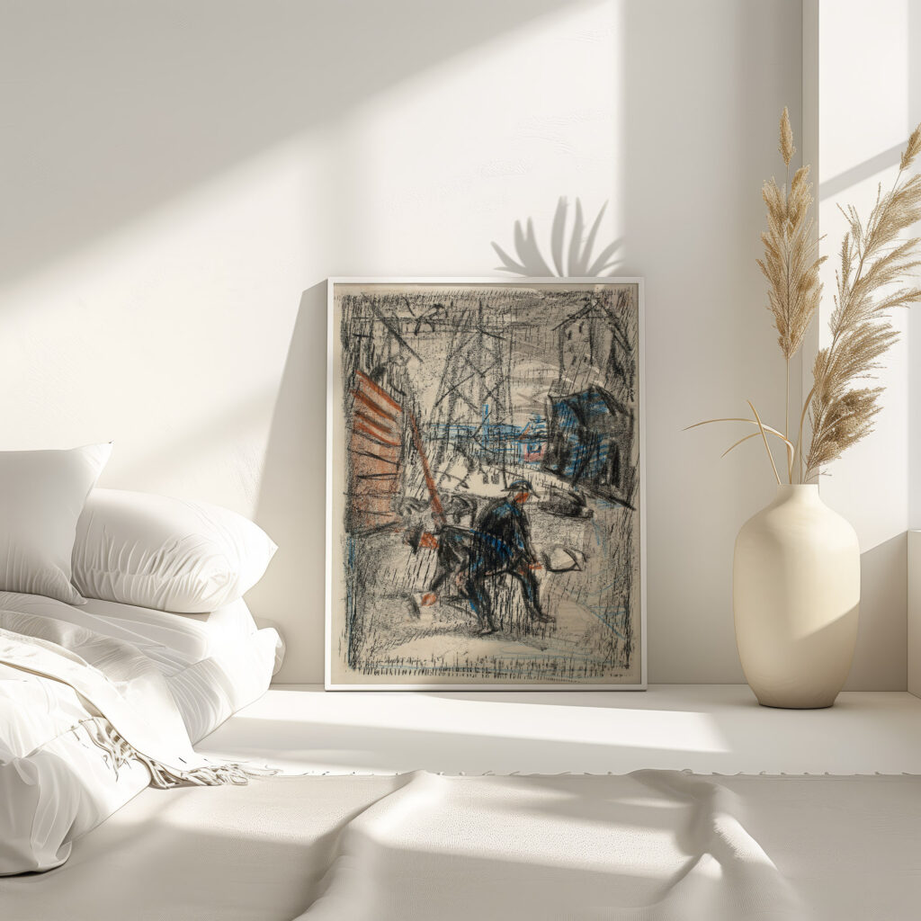 Arbeidere i gate 1930 1931 Edvard Munch 4 mockup