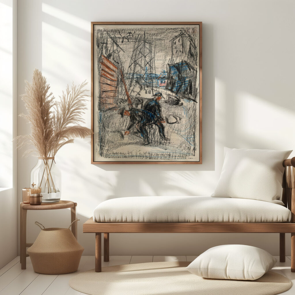 Arbeidere i gate 1930 1931 Edvard Munch 5 mockup