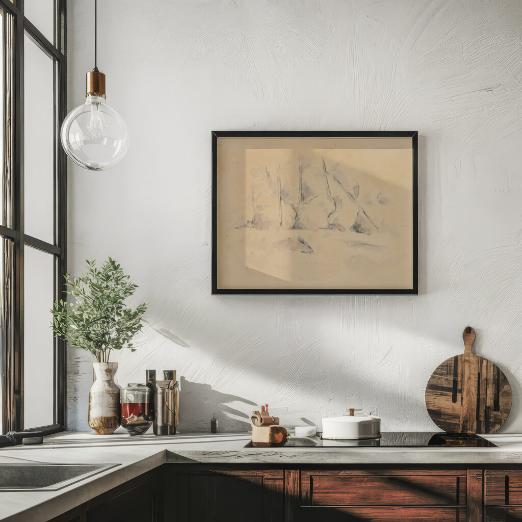 Arbres Parmi Des Rochers circa 1890 Paul Cezanne 6 mockup