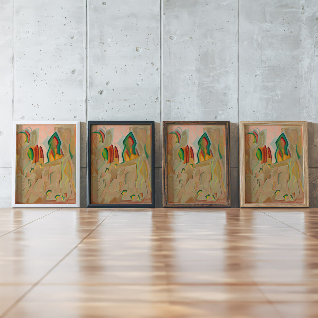 Ariel 1913 Manierre Dawson framed posters mockup