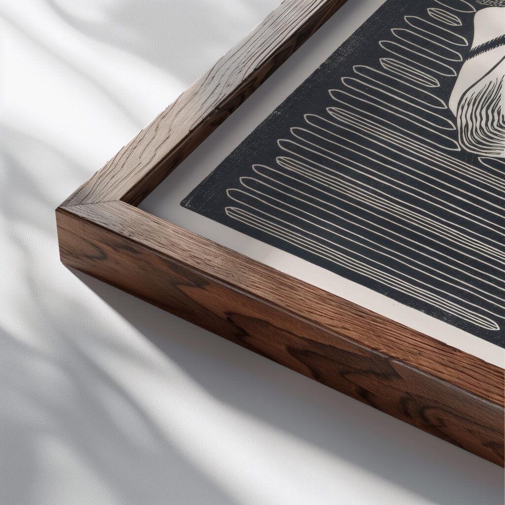 Aronskelken 1919 Samuel Jessurun de Mesquita close up dark wood mockup