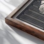 Aronskelken 1919 Samuel Jessurun de Mesquita close up dark wood mockup