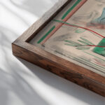 Arrangement of jugs 1938 Frances Hodgkins close up dark wood mockup