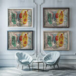 Arrangement of jugs 1938 Frances Hodgkins framed posters mockup