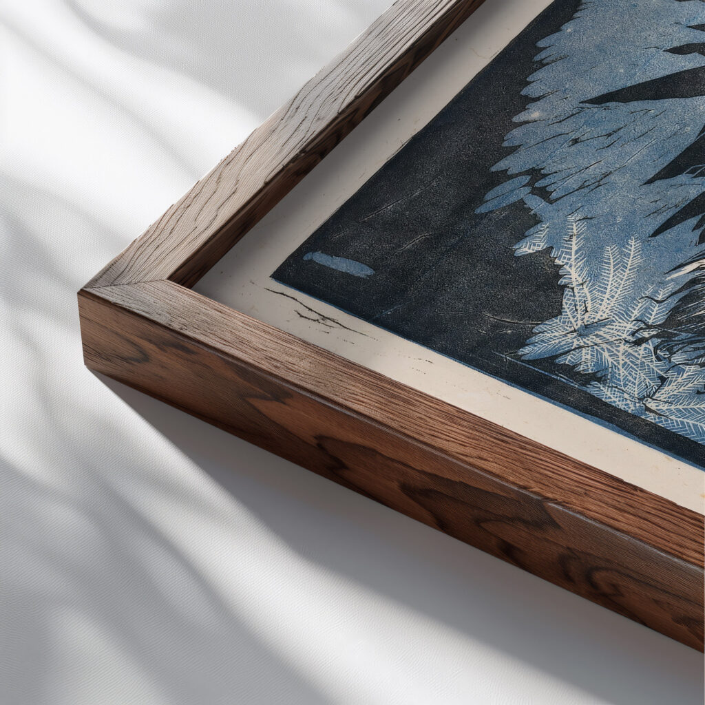 Artichoke 1915 Reijer Stolk close up dark wood mockup