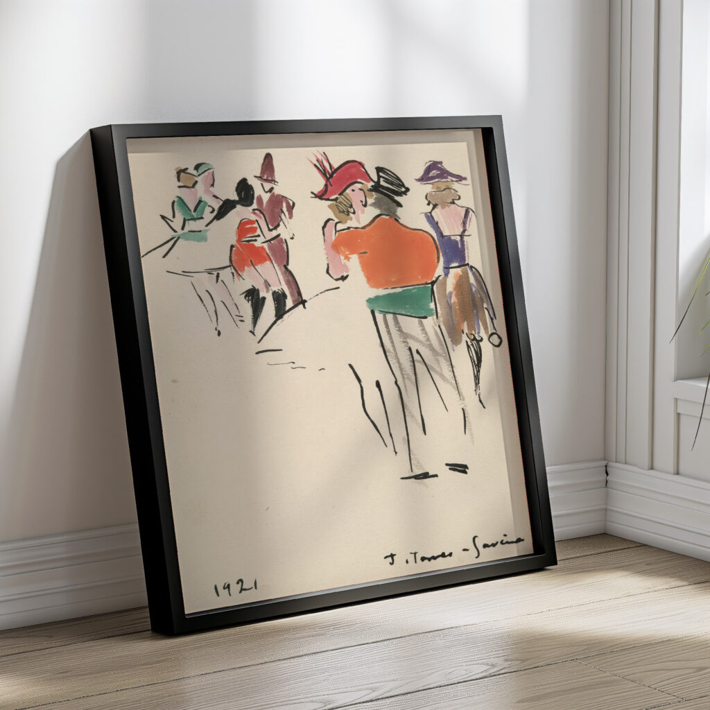 Artists Ball Costumed Dancers 1921 Joaquin Torres Garcia 4 mockup