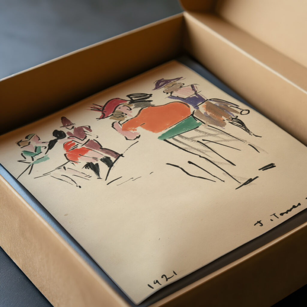 Artists Ball Costumed Dancers 1921 Joaquin Torres Garcia video mockup