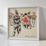 Artists Ball Harlequin and Dancers 1921 Joaquin Torres Garcia 5 mockup