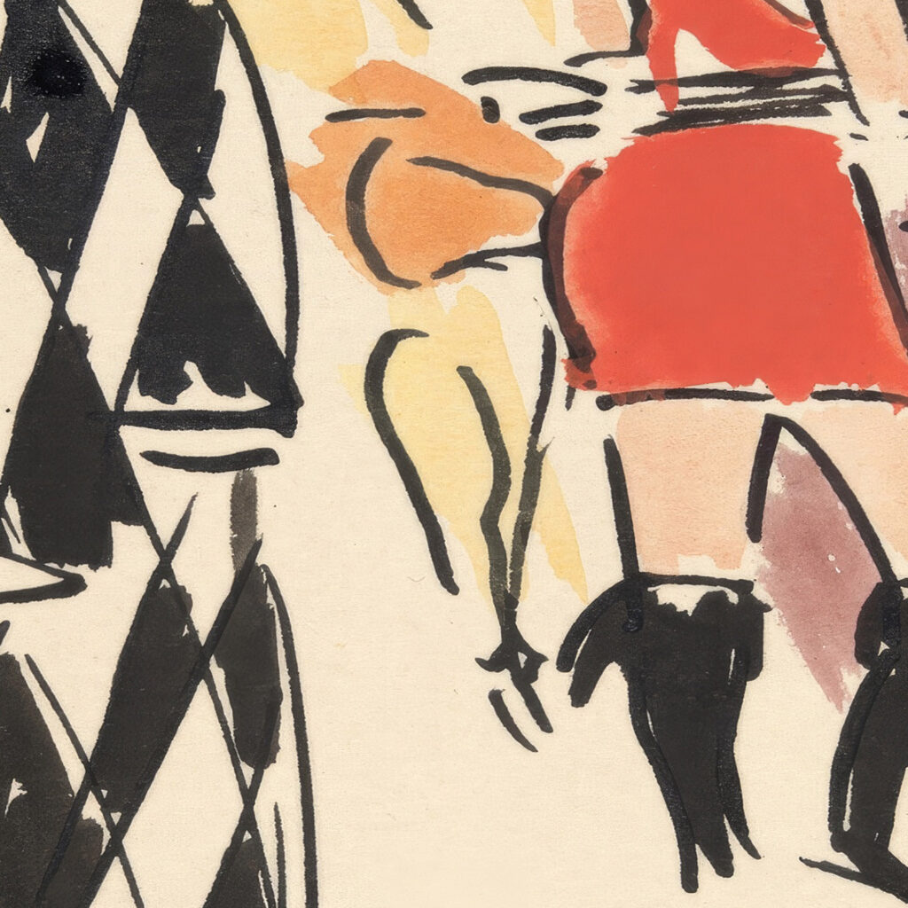 Artists Ball Harlequin and Dancers 1921 Joaquin Torres Garcia 8 mockup