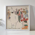 Artists Ball Pierrot and Figures Standing 1921 Joaquin Torres Garcia 5 mockup