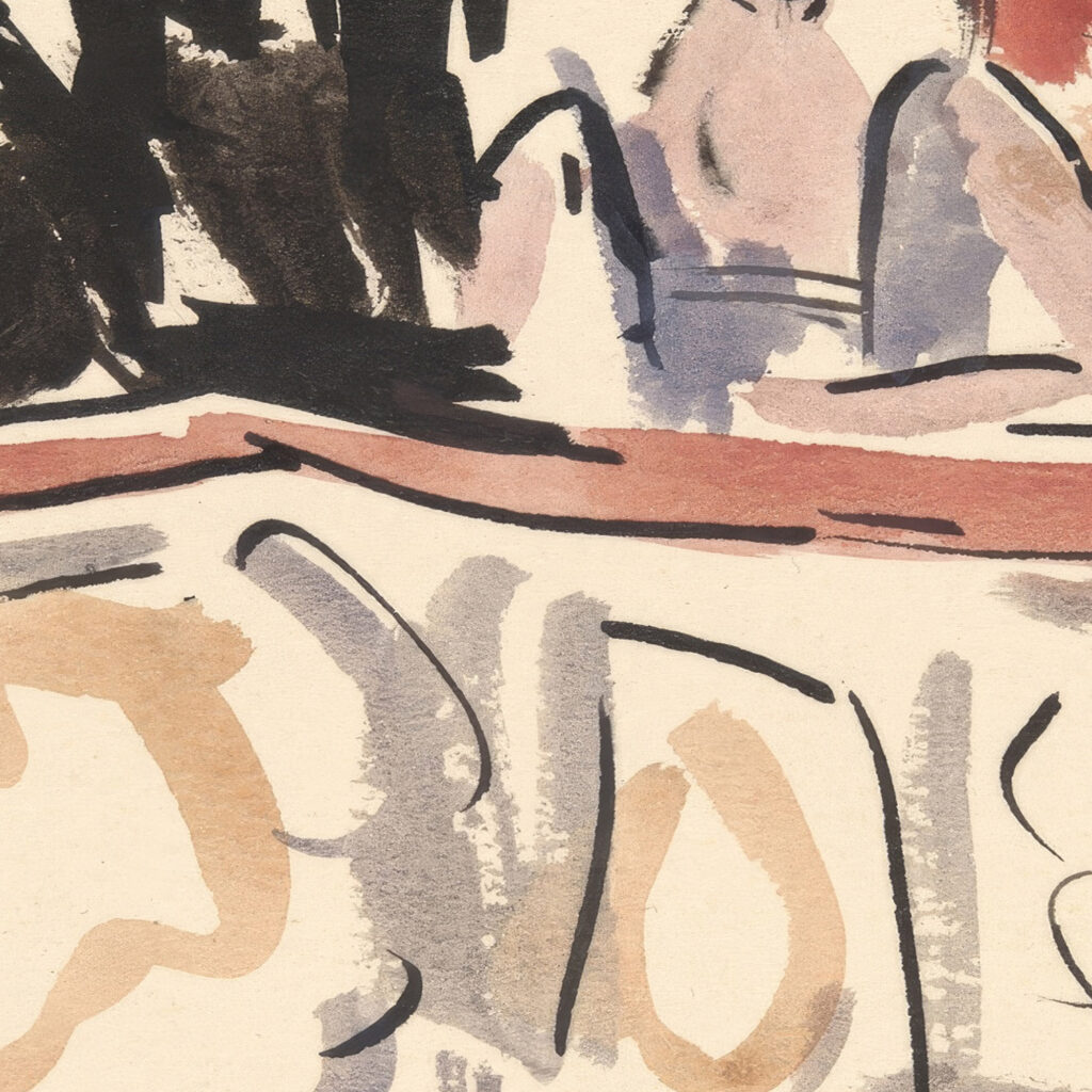 Artists Ball Spectators in Theater Boxes 1921 Joaquin Torres Garcia 8 mockup