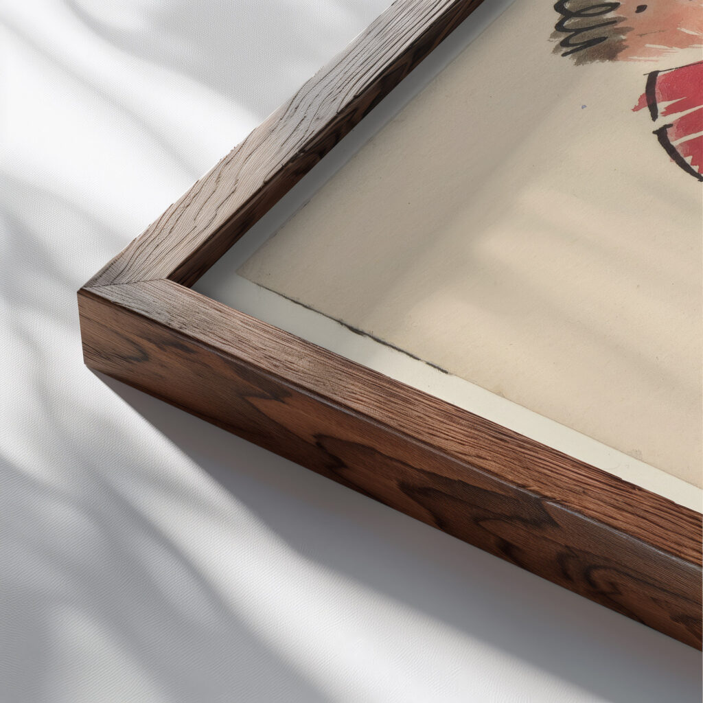 Artists Ball Two Dancers 1921 Joaquin Torres Garcia close up dark wood mockup