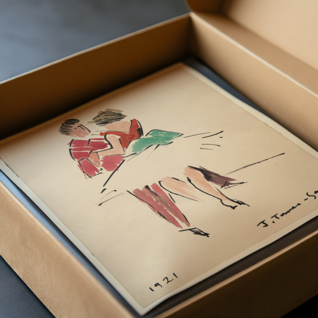 Artists Ball Two Dancers 1921 Joaquin Torres Garcia video mockup