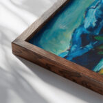 Ascona 1917 Arthur Segal close up dark wood mockup