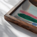 Ascona Variation Ca. 1919 Alexej von Jawlensky close up dark wood mockup