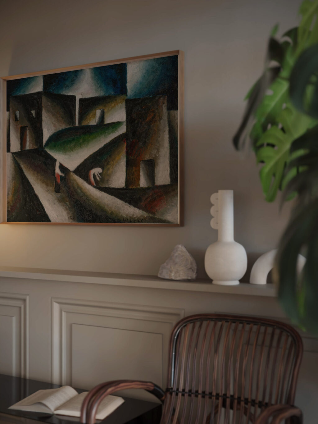 Asketische Landschaft II 1922 Arthur Segal video mockup