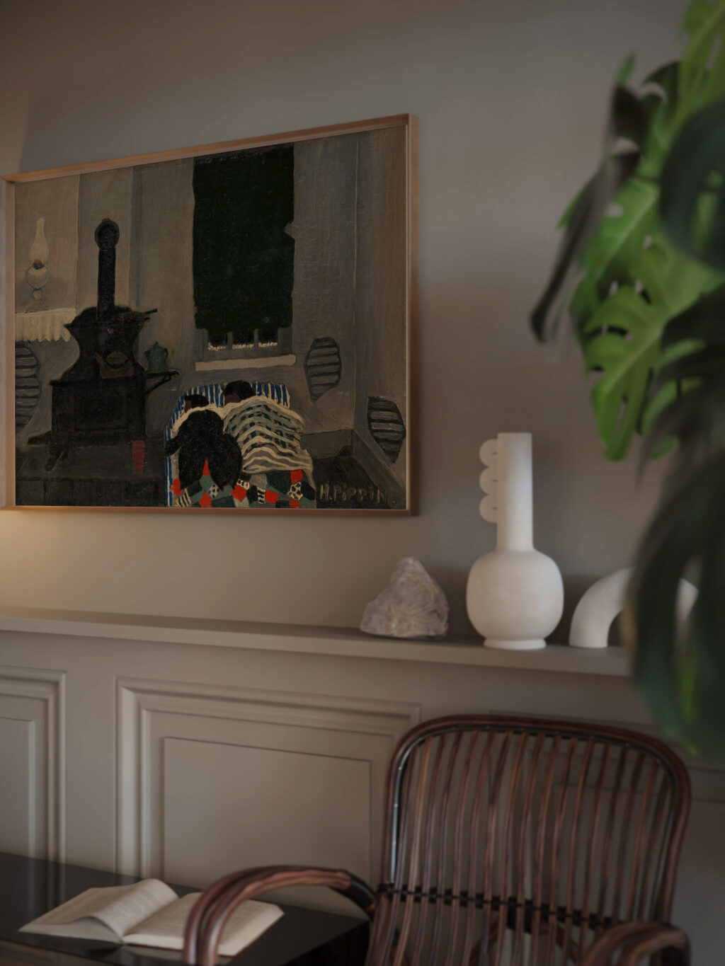 Asleep 1943 Horace Pippin video mockup