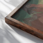 Aspects of Negro Life Song of the Towers 1934 Aaron Douglas close up dark wood mockup