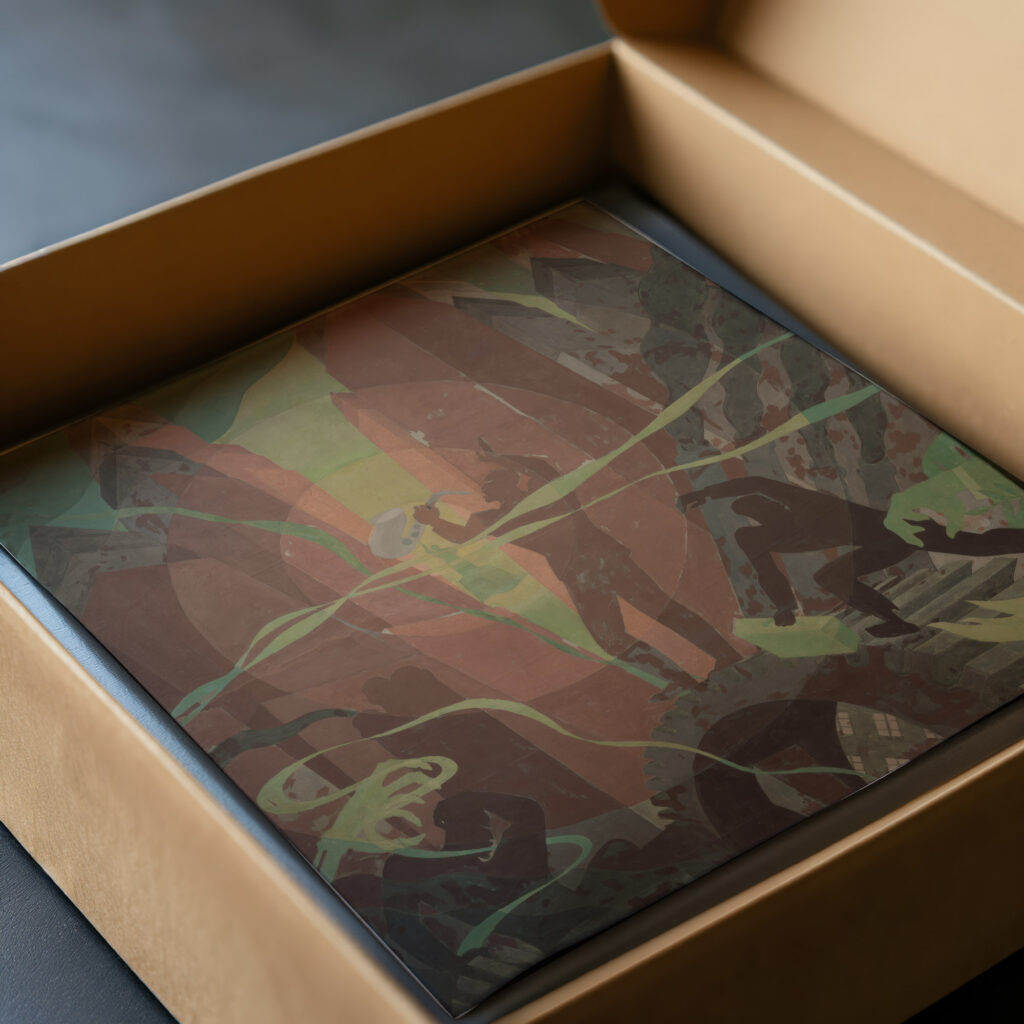 Aspects of Negro Life Song of the Towers 1934 Aaron Douglas video mockup