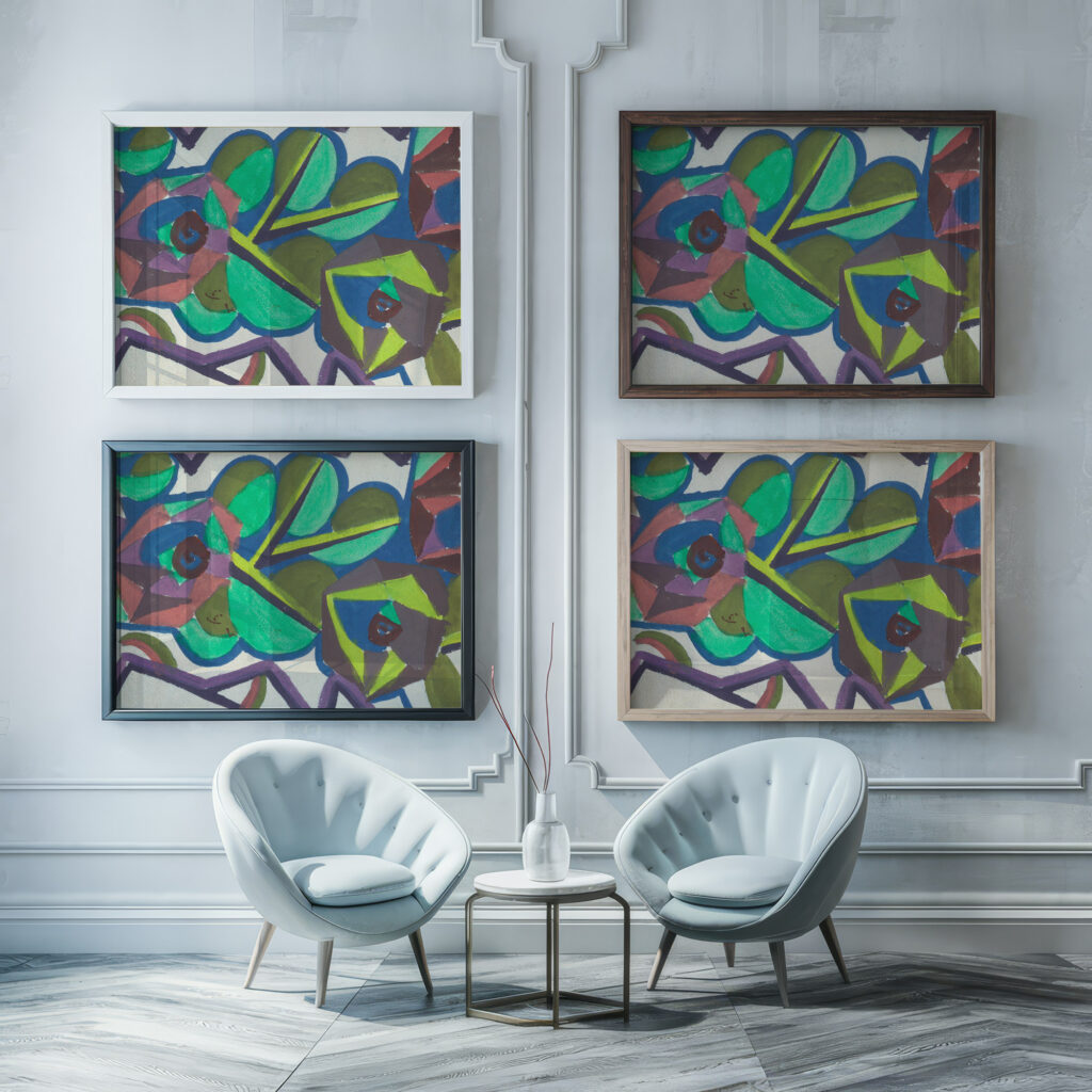 Asta 1910 Unknown framed posters mockup