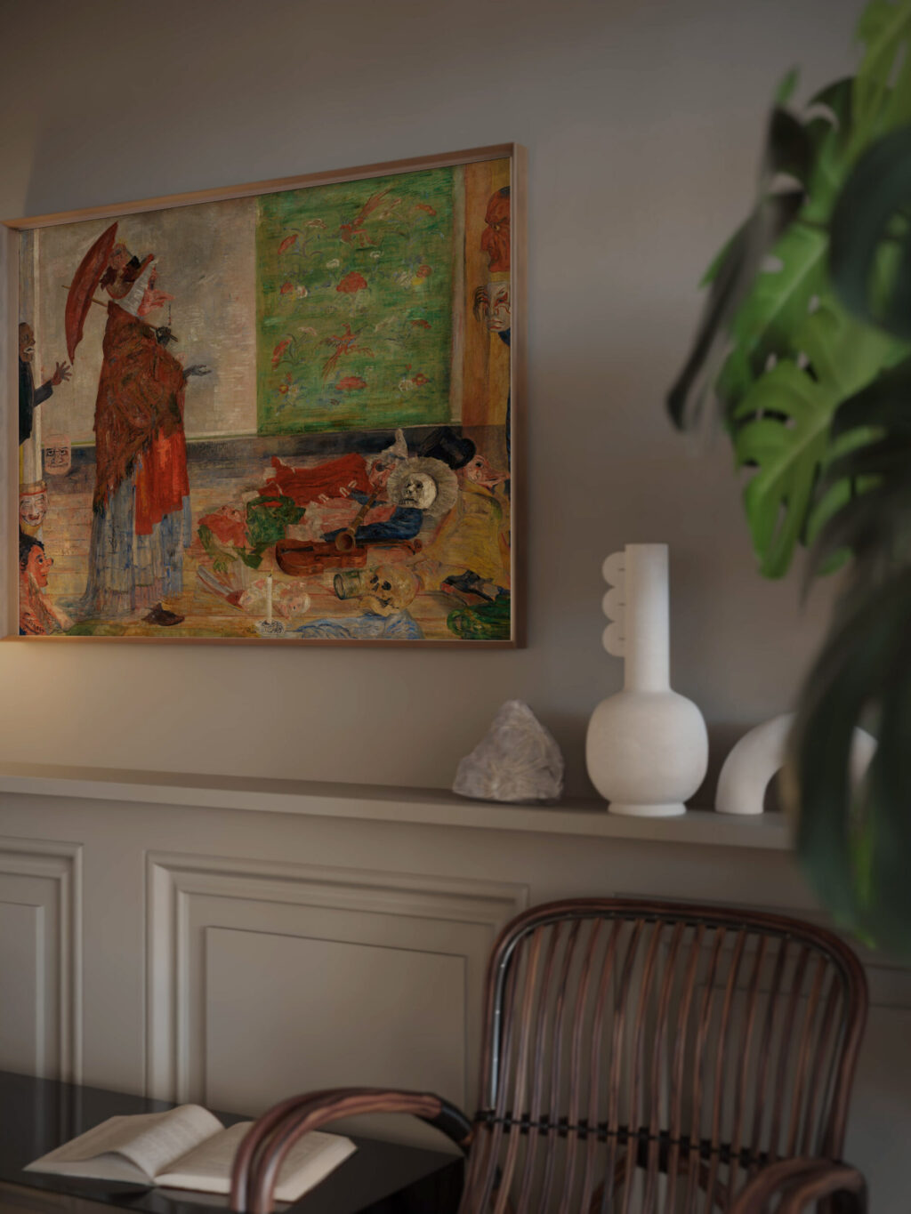 Astonishment of the Mask Wouse 1889 James Ensor video mockup