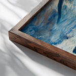 At the Seashore 1894 Ernst Josephson close up dark wood mockup