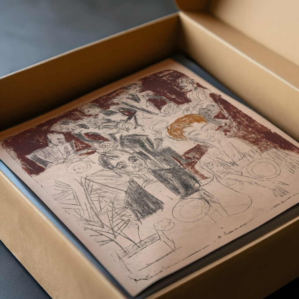 At the Table 1916 Ernst Ludwig Kirchner video mockup