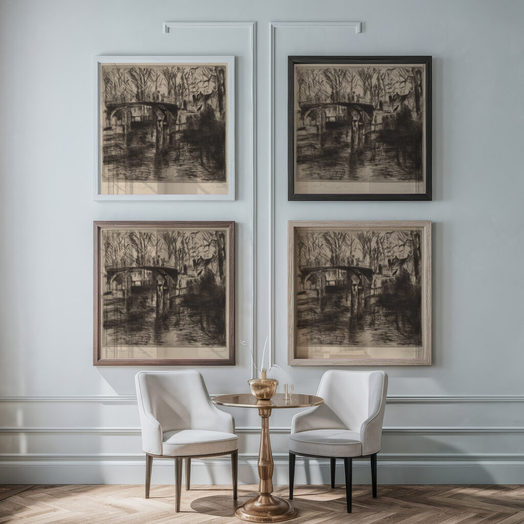 At the Zoo 1920 Lovis Corinth framed posters mockup