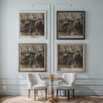 At the Zoo 1920 Lovis Corinth framed posters mockup