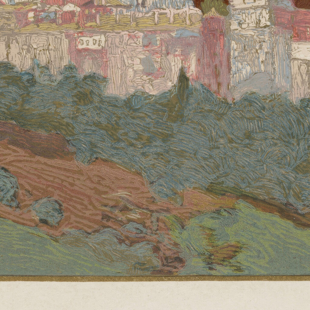 Athos le Monastere de Valopedie 1922 Francois Louis Schmied 8 mockup