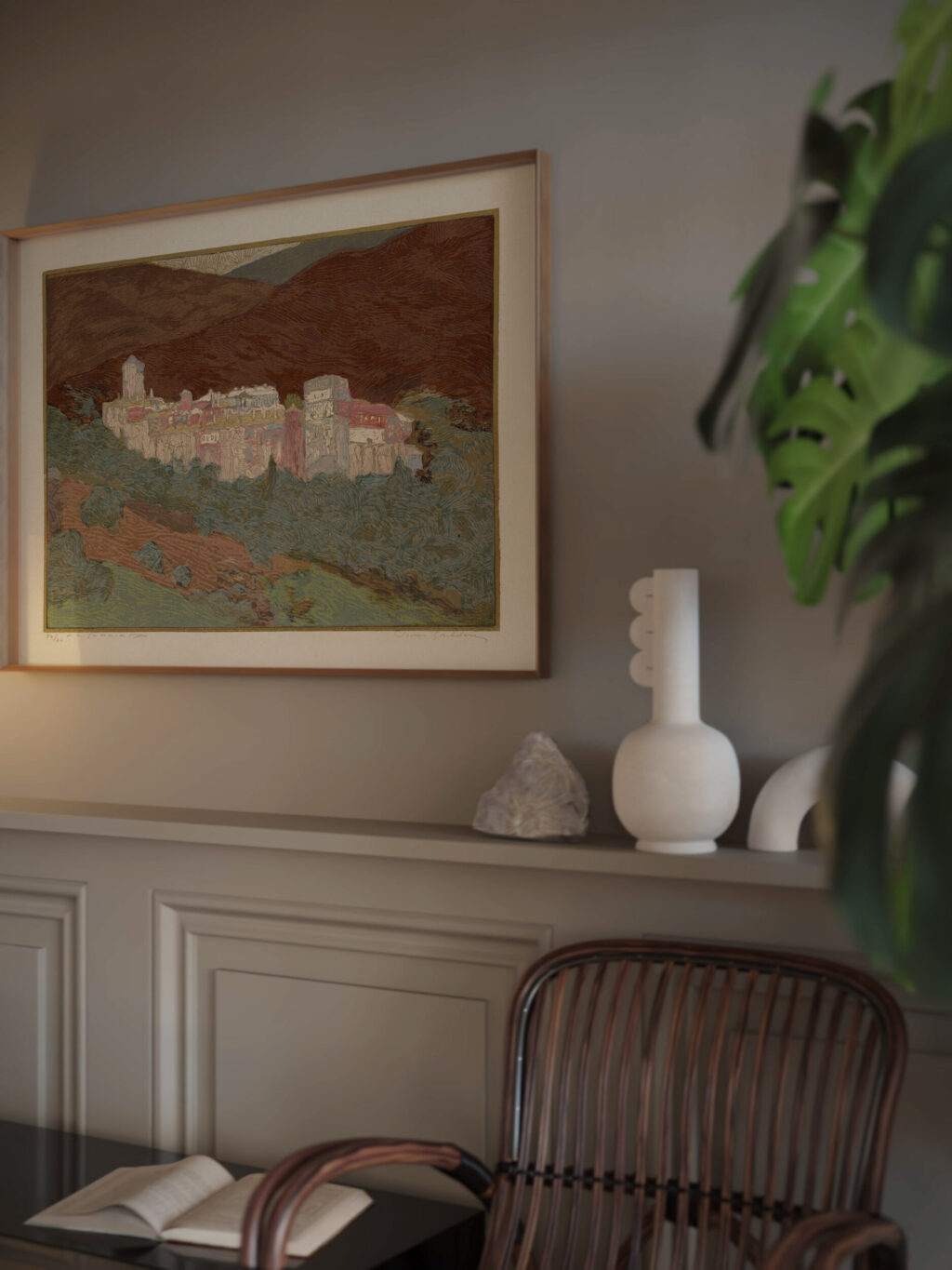 Athos le Monastere de Valopedie 1922 Francois Louis Schmied video mockup