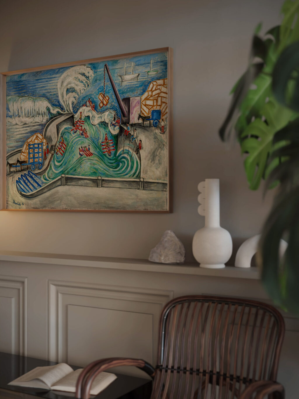 Atlantic Port 1916 Nils von Dardel video mockup