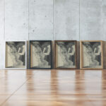 Au casino Dessins pour Aurelia Louis Marcoussis framed posters mockup