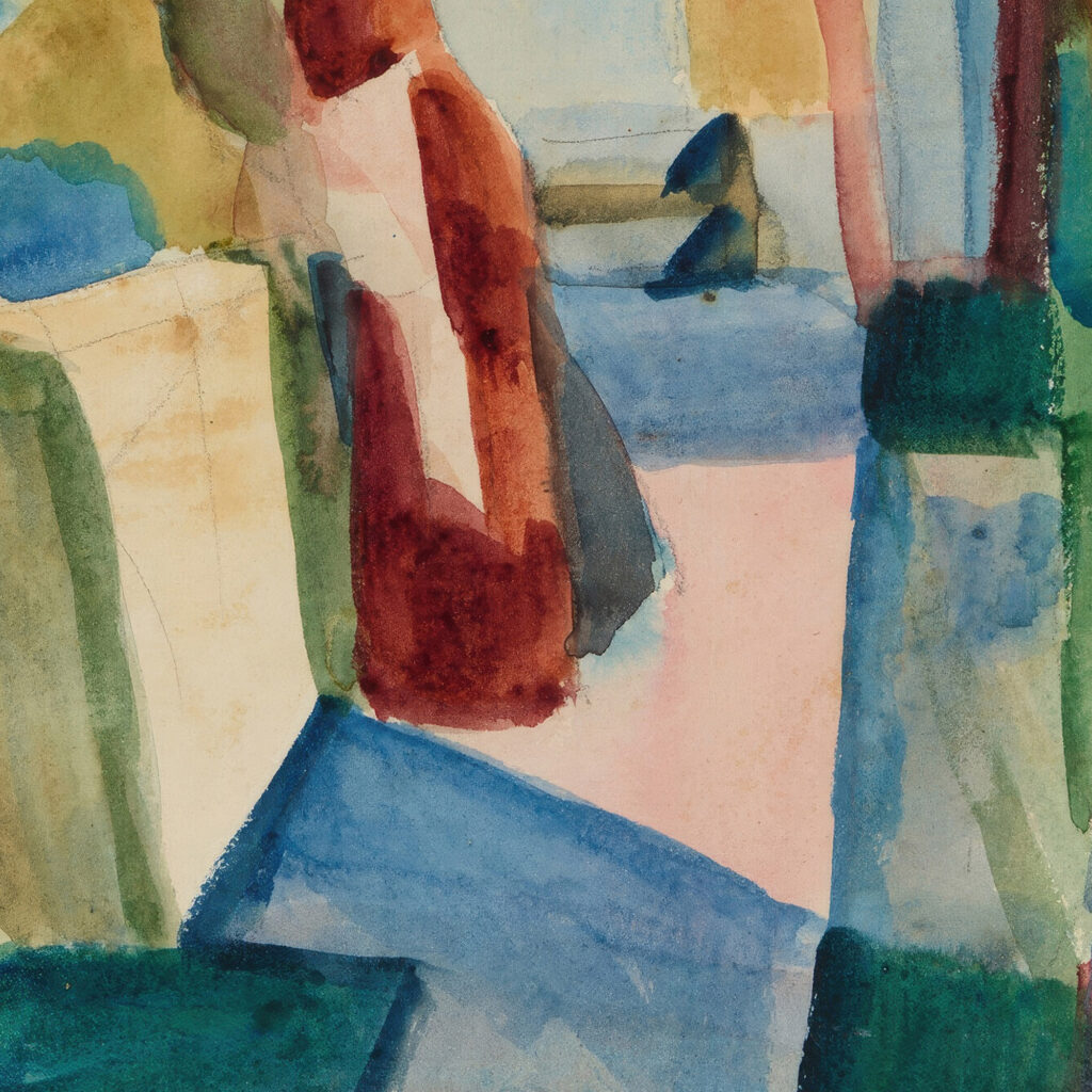 Auf dem Friedhof von Thun 1914 August Macke 8 mockup