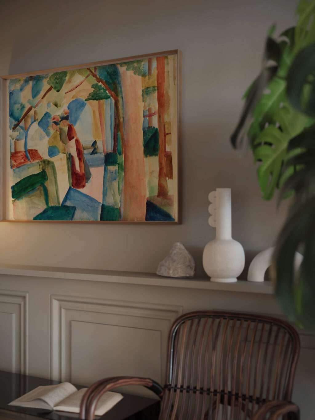 Auf dem Friedhof von Thun 1914 August Macke video mockup