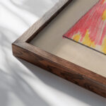 Aufbau in Grau around 1923 Karl Wiener close up dark wood mockup