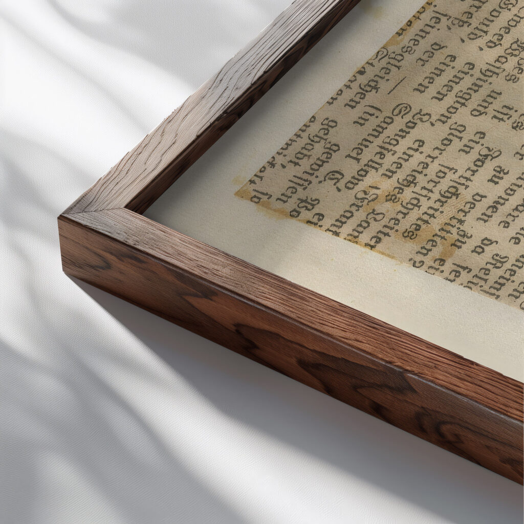 Aufbau in Papier around 1923 Karl Wiener close up dark wood mockup