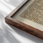 Aufbau in Papier around 1923 Karl Wiener close up dark wood mockup