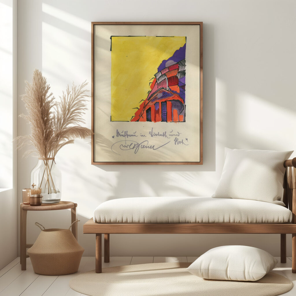 Aufbau in Violett und Rot around 1921 Karl Wiener 5 mockup