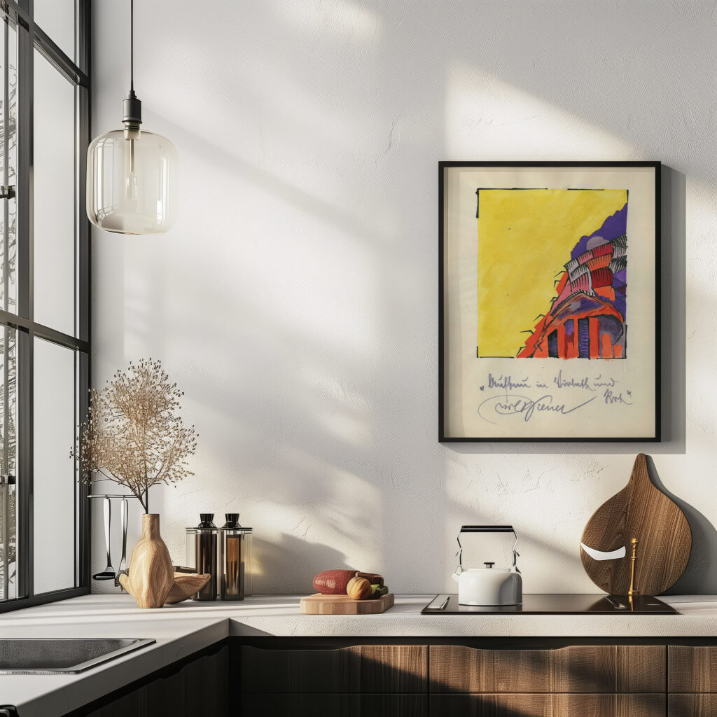 Aufbau in Violett und Rot around 1921 Karl Wiener 6 mockup