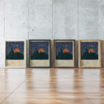 Aufgehender Mond around 1921 Karl Wiener framed posters mockup