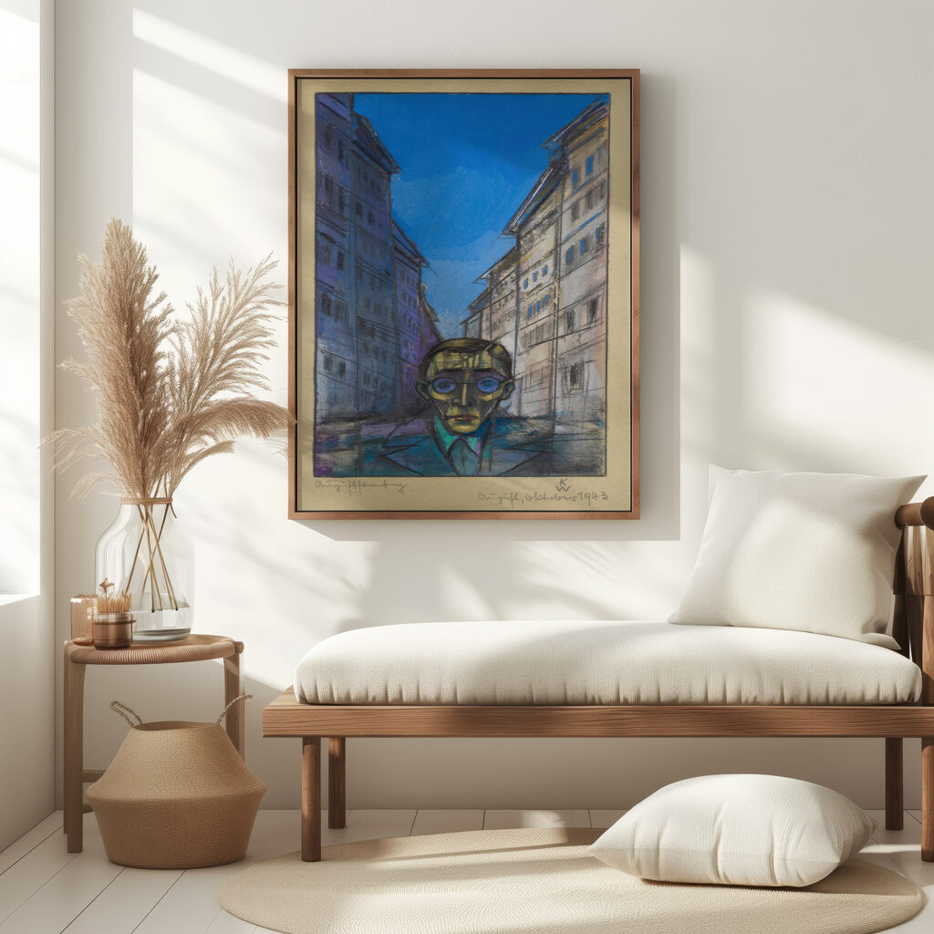 Augustsonntag Selbstbildnis 1943 Karl Wiener 5 mockup