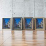 Augustsonntag Selbstbildnis 1943 Karl Wiener framed posters mockup