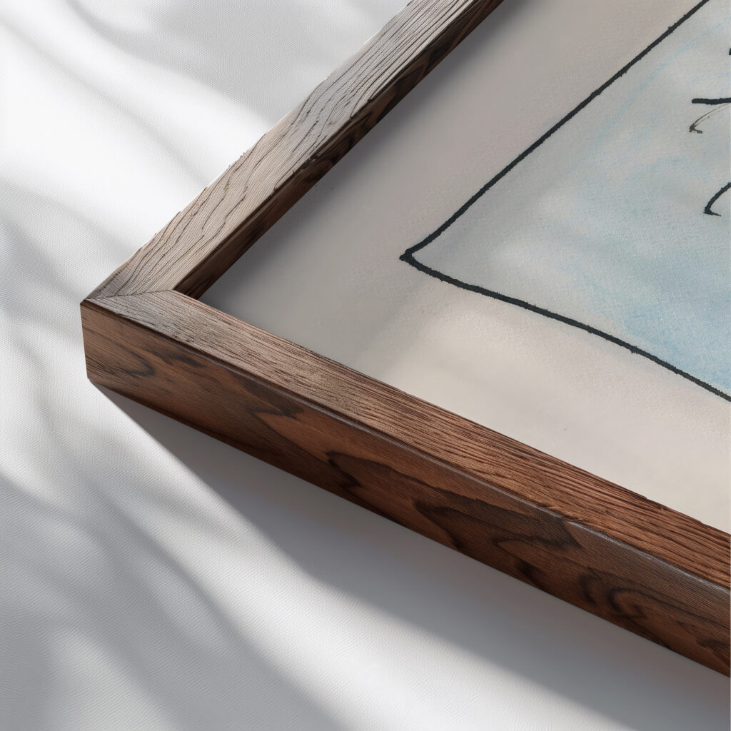 Aus meinem Leben 50 Blatter I 1923 Karl Wiener close up dark wood mockup