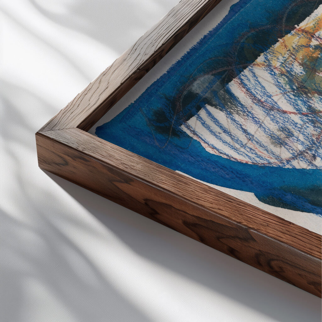 Aus meinem Leben 50 Blatter VI 1923 Karl Wiener close up dark wood mockup
