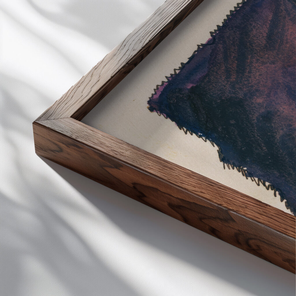 Aus meinem Leben 50 Blatter X 1923 Karl Wiener close up dark wood mockup