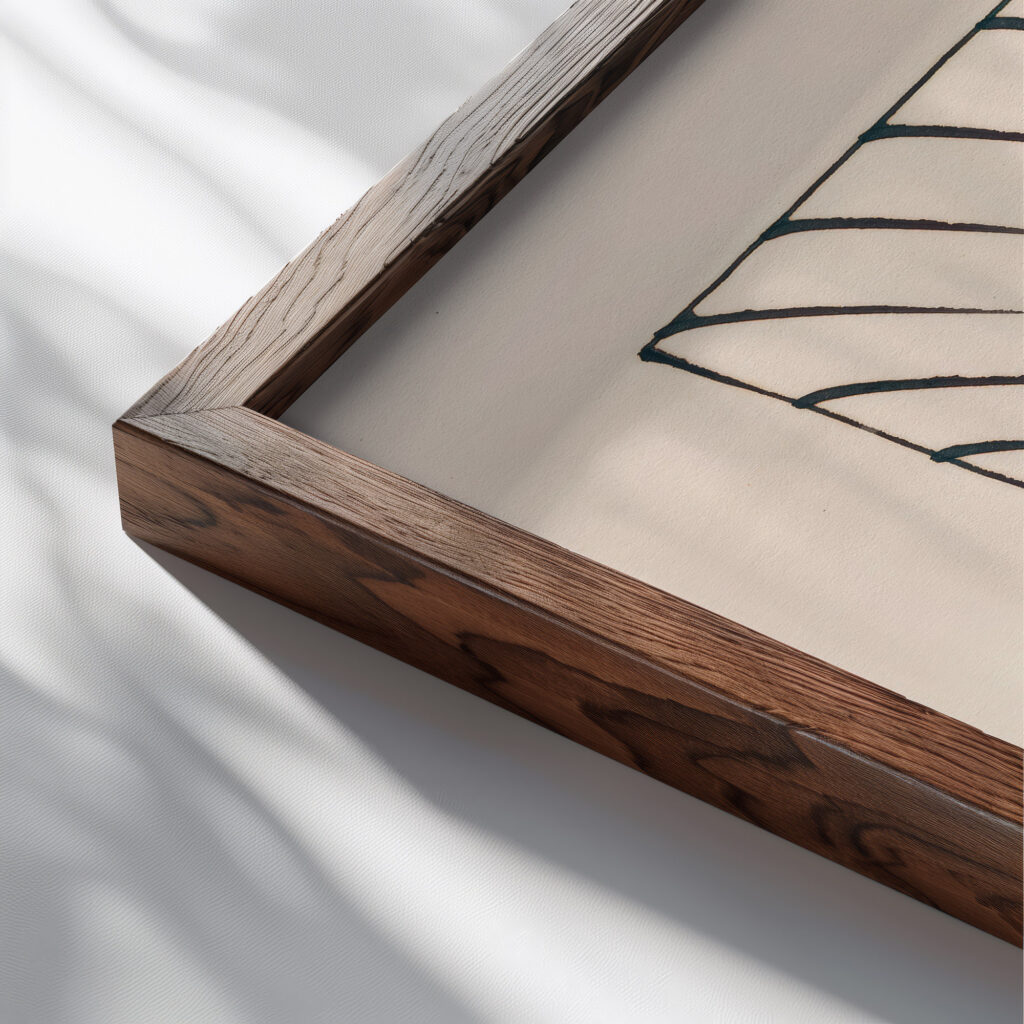 Aus meinem Leben 50 Blatter XIII 1923 Karl Wiener close up dark wood mockup