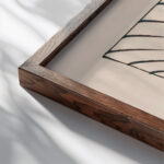 Aus meinem Leben 50 Blatter XIII 1923 Karl Wiener close up dark wood mockup